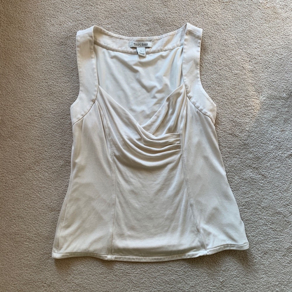 Cream WHBM Sleeveless Tank
